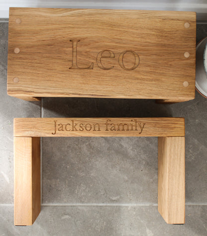 Children's Bespoke Wooden Step Stool
