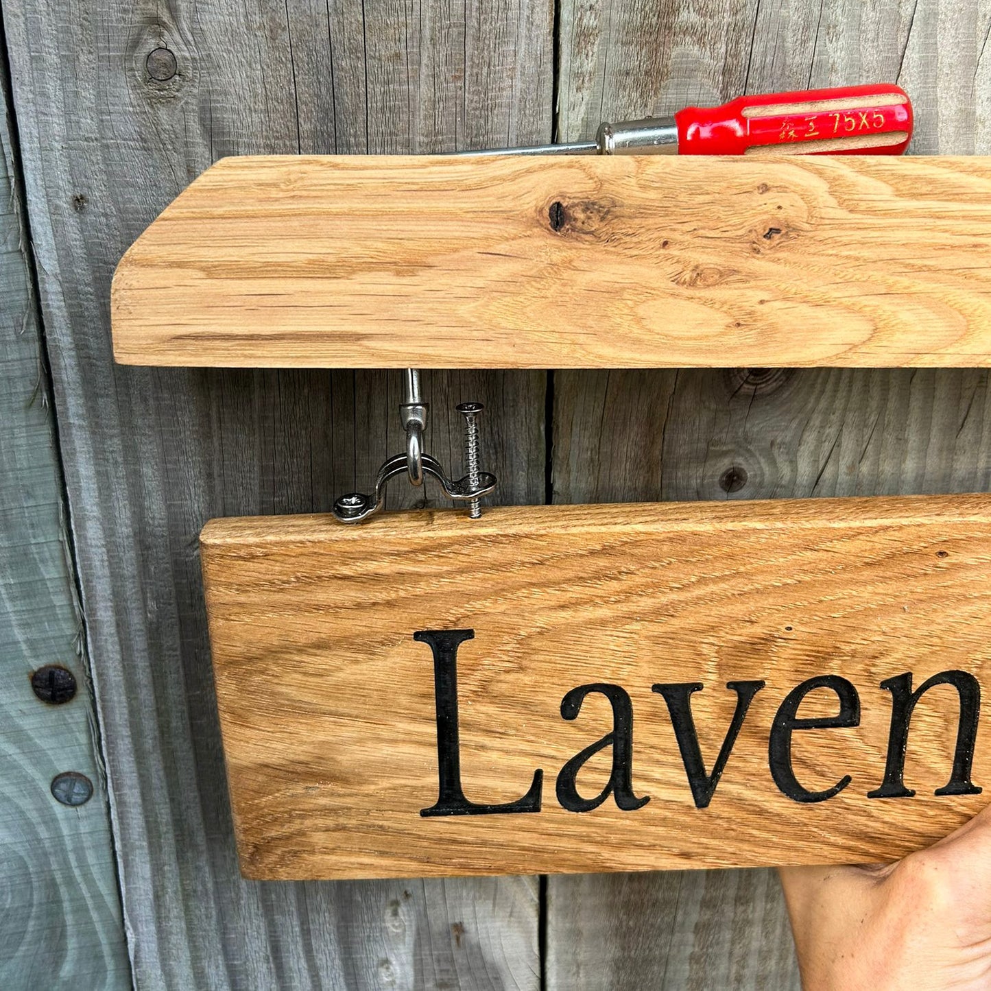 Engraved Outdoor Hanging Sign