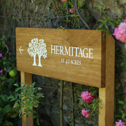 Wide Plank Free-Standing Sign
