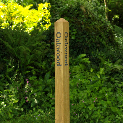 Solid Oak Milestone or Garden Posts