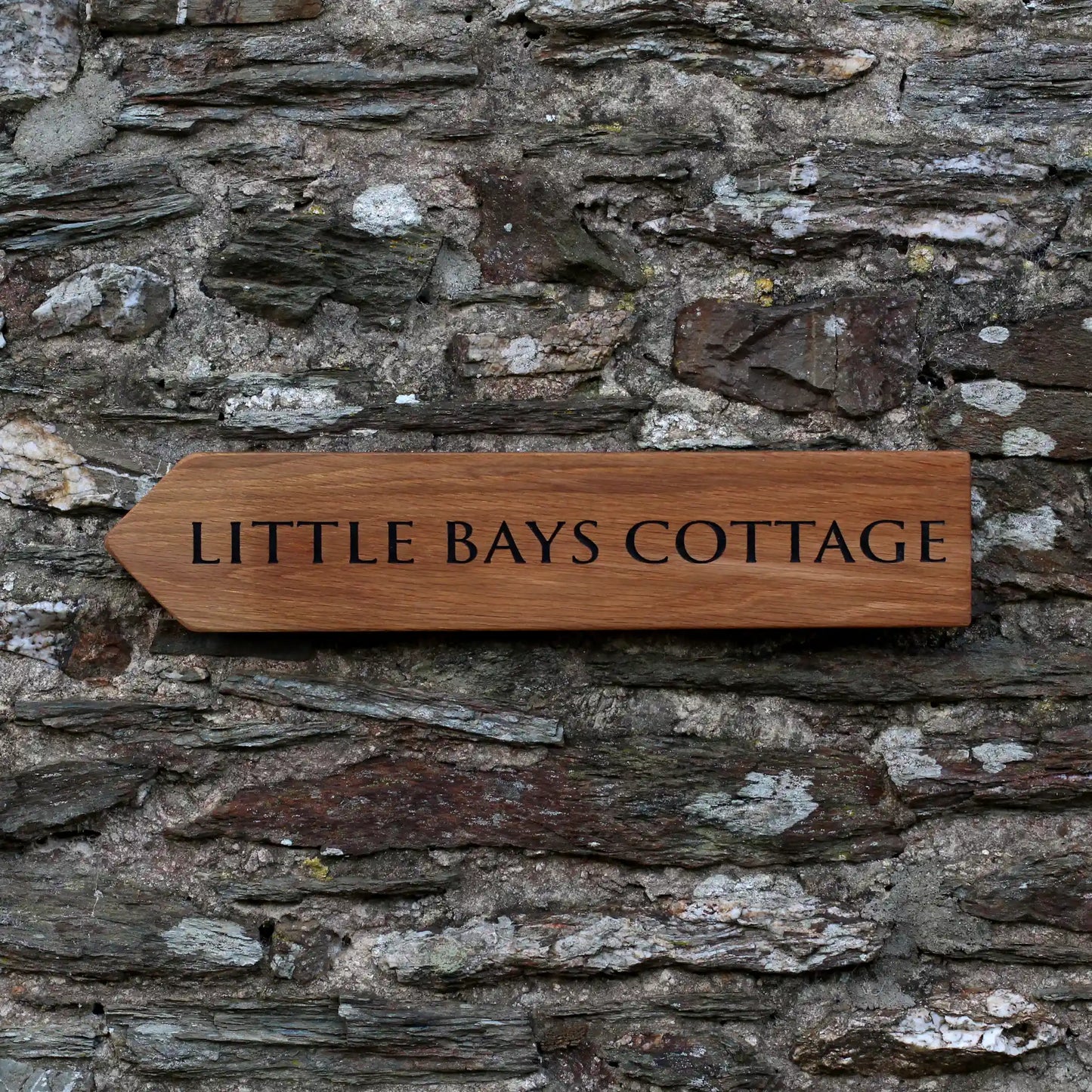 Customisable Engraved Wooden House Plaque