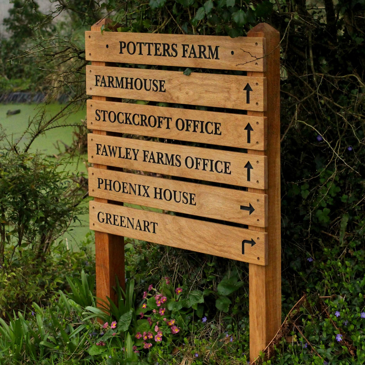Large Tiered Wooden Sign