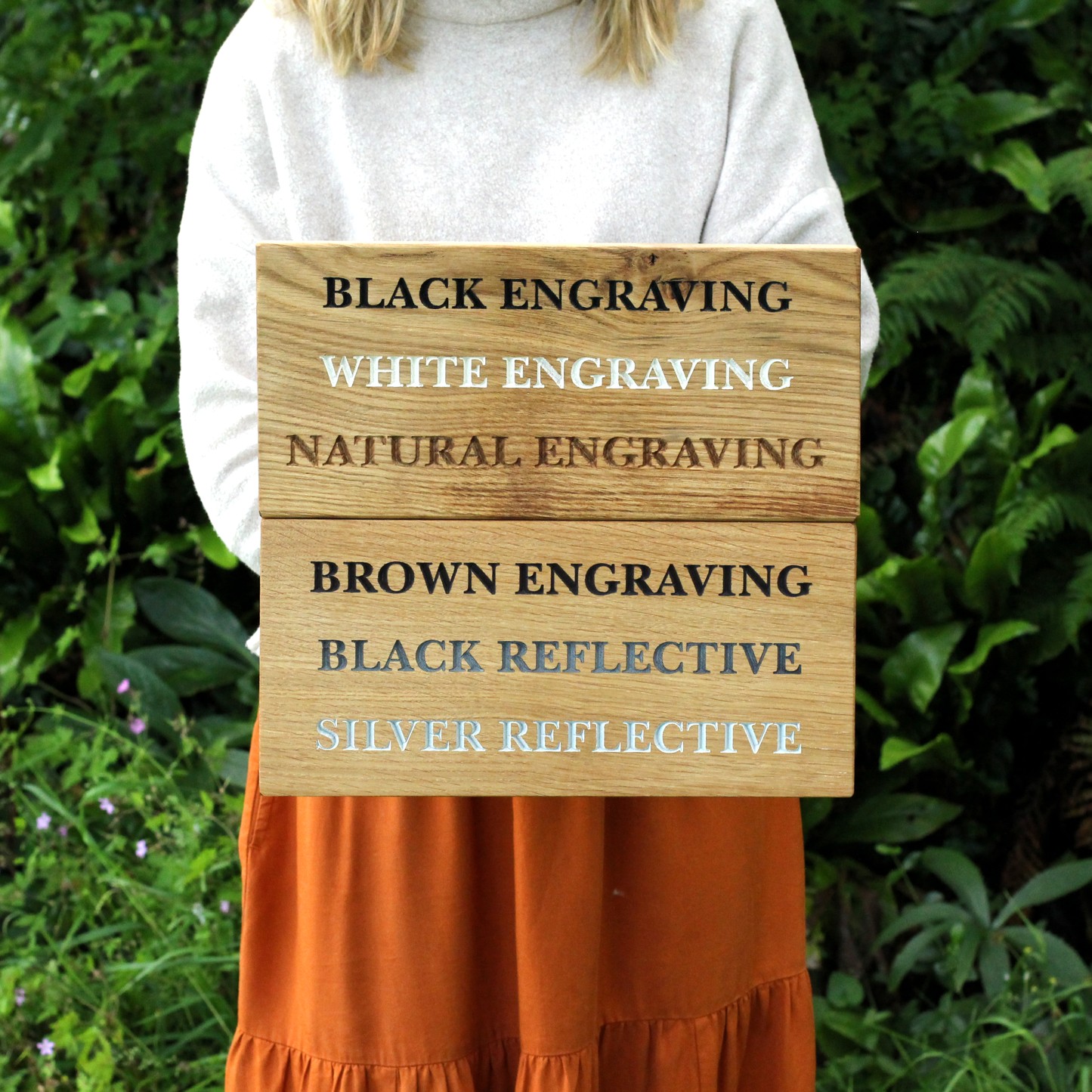 Country Lane Wooden Wedding Signage