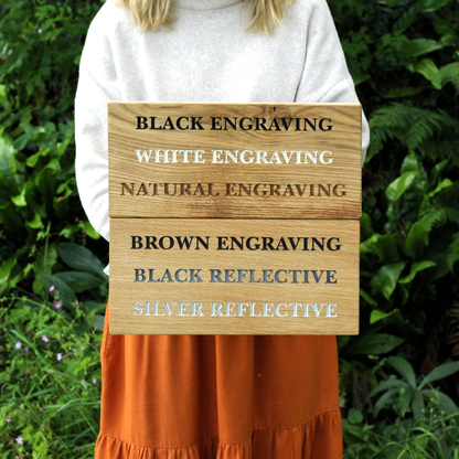 Country Lane Wooden Wedding Signage