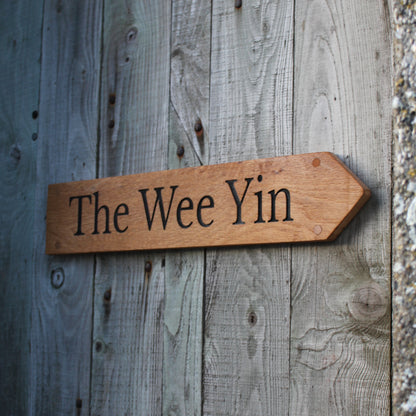 Customisable Engraved Wooden House Plaque