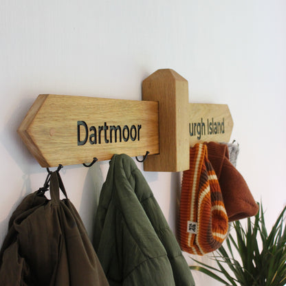 Double Directional Footpath Coat Rack