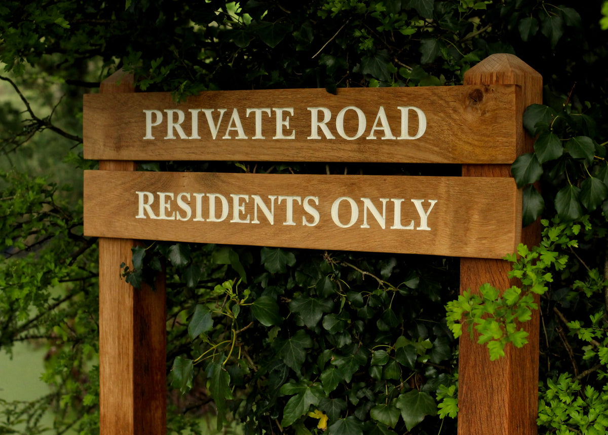 Large Tiered Wooden Sign