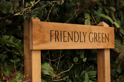 Customisable Oak Free-Standing House Signs