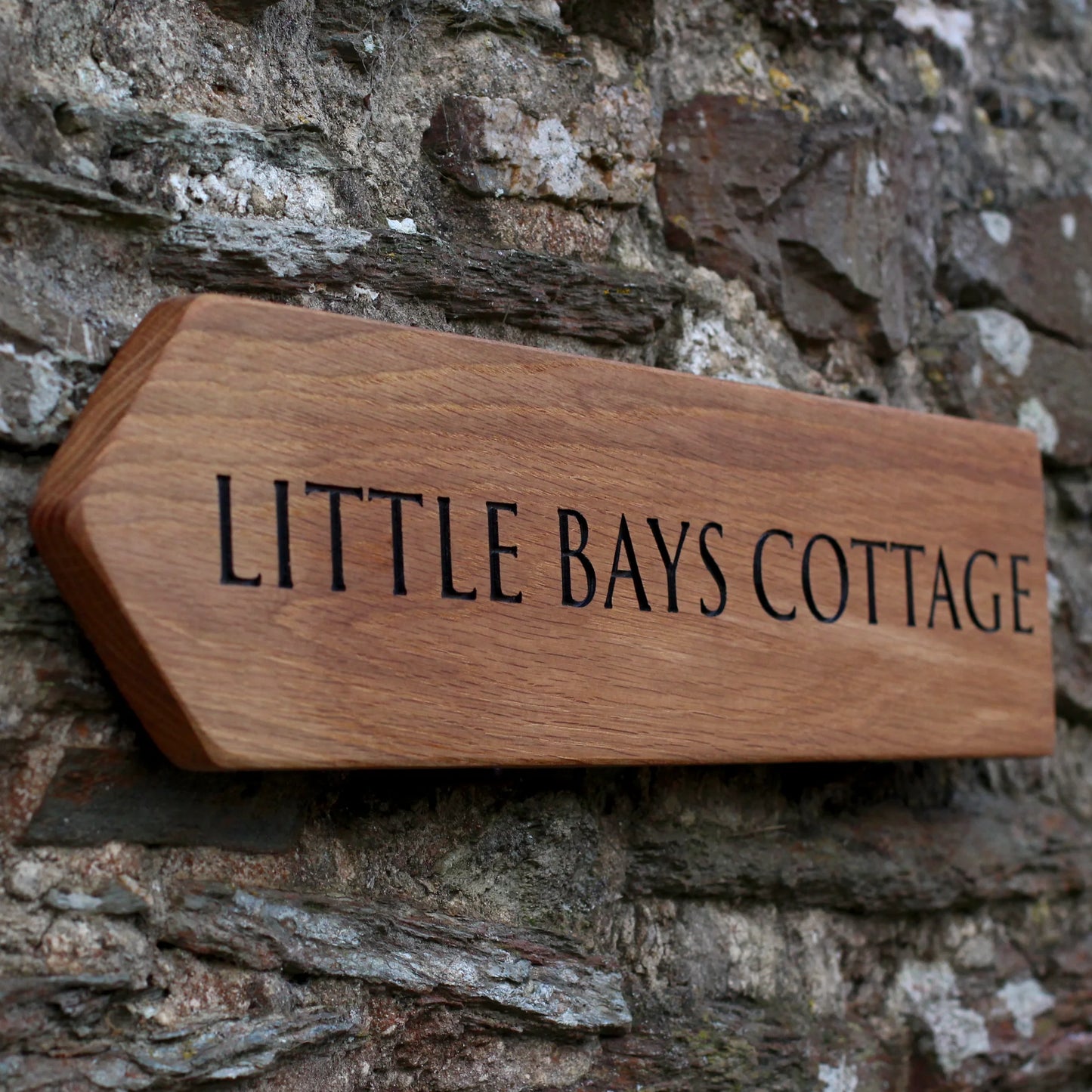 Customisable Engraved Wooden House Plaque