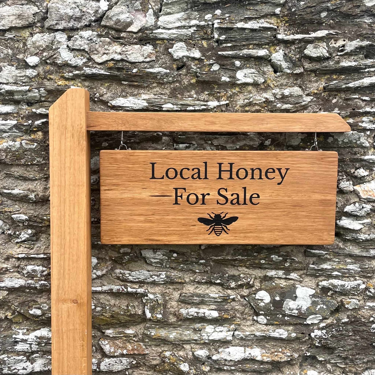 Engraved Outdoor Traditional Hanging Sign