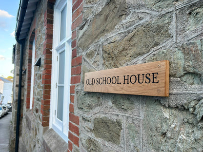 Customisable Engraved Wooden House Plaque
