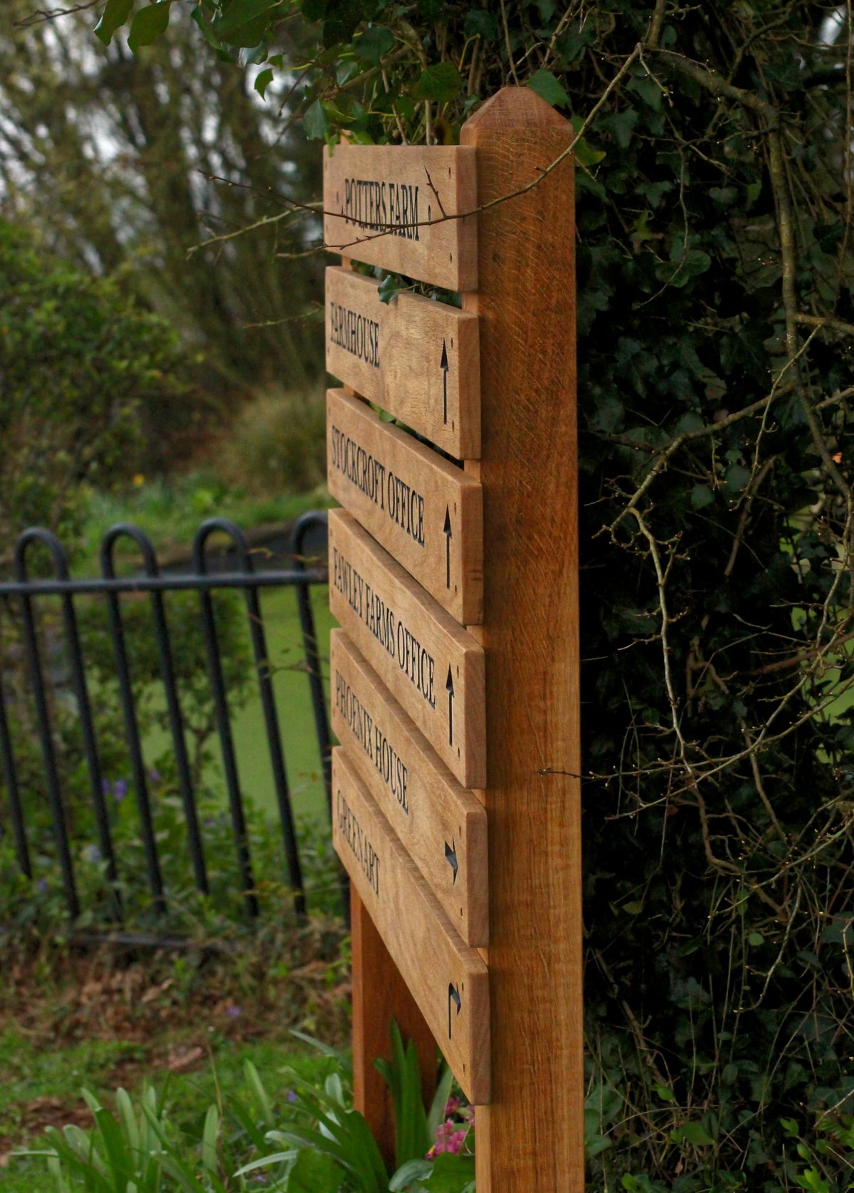 Large Tiered Wooden Sign