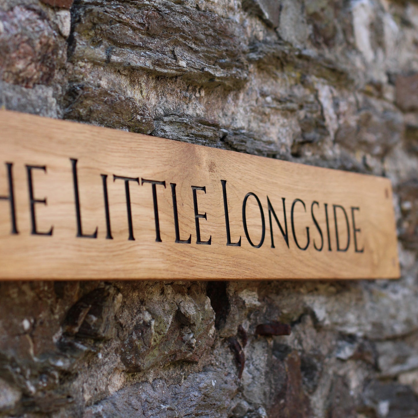 Customisable Engraved Wooden House Plaque