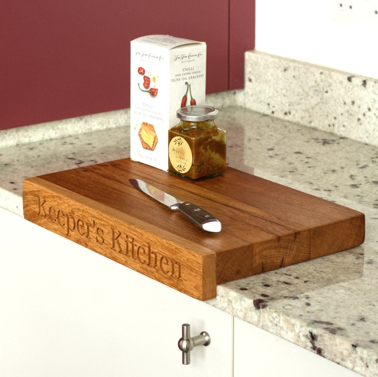 Cutting Board with Countertop Lip