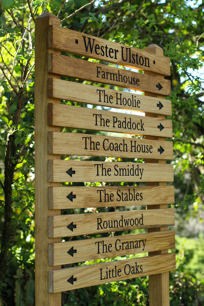 Extra Tall Personalised Wooden Ladder Sign – 9 or 10 Tier