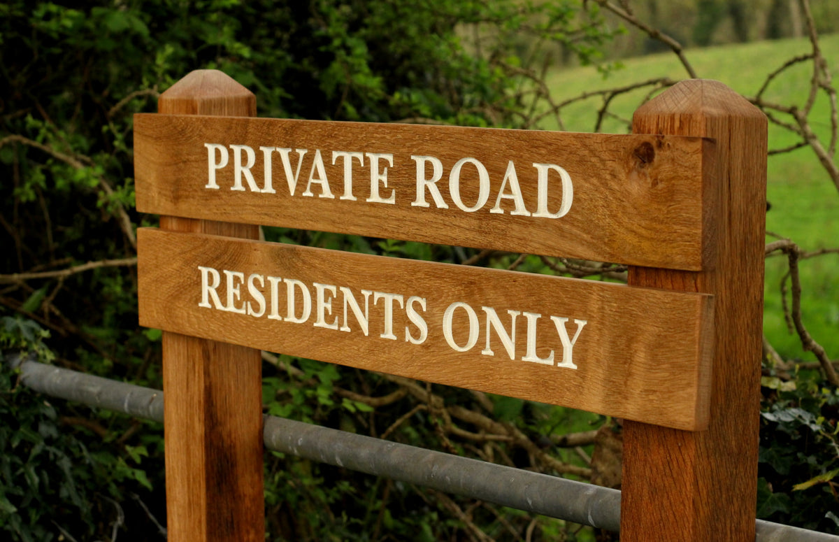 Large Tiered Wooden Sign