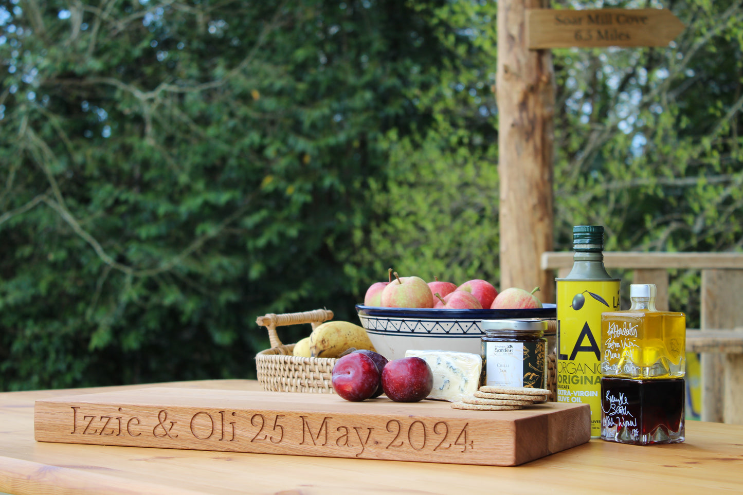 Handmade Engraved Oak Chopping Board