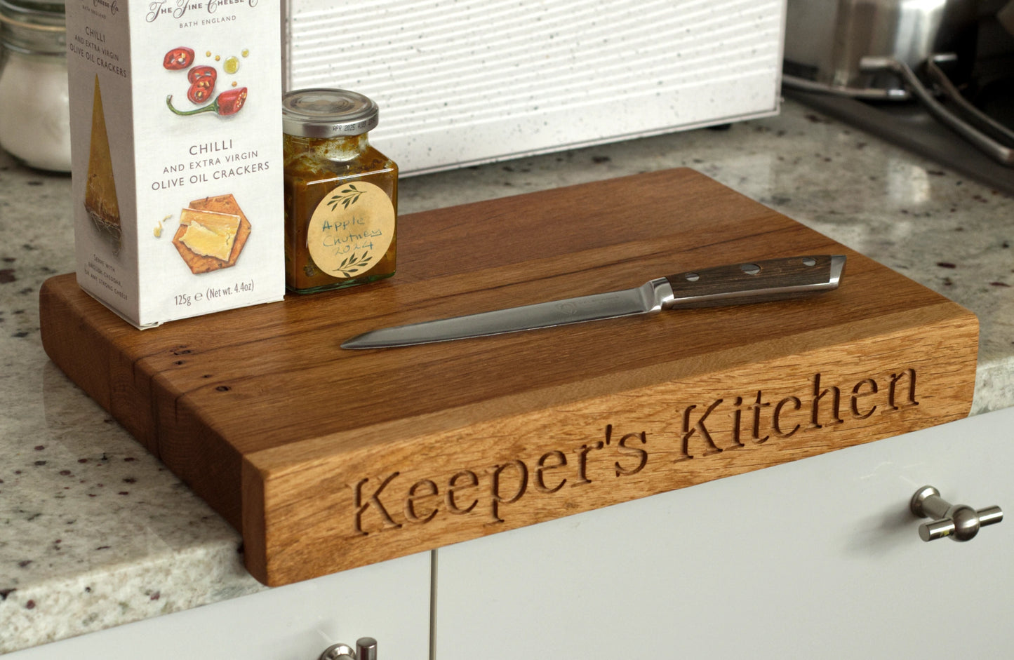 Cutting Board with Countertop Lip