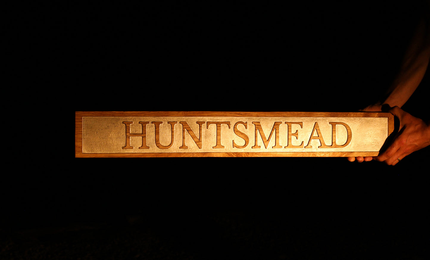 Reflective Wooden Personalised House Plaques