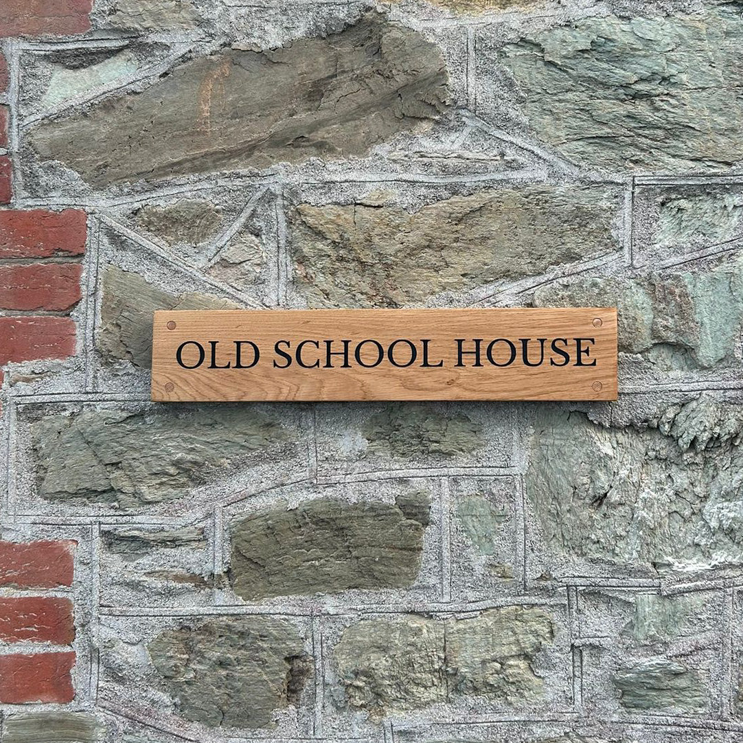 Customisable Engraved Wooden House Plaque