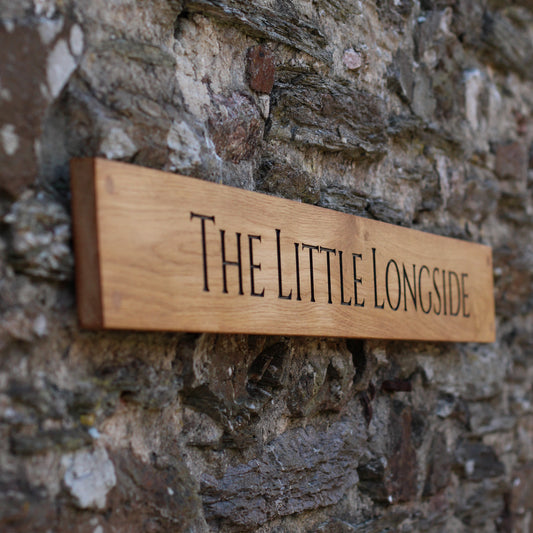 Customisable Engraved Wooden House Plaque