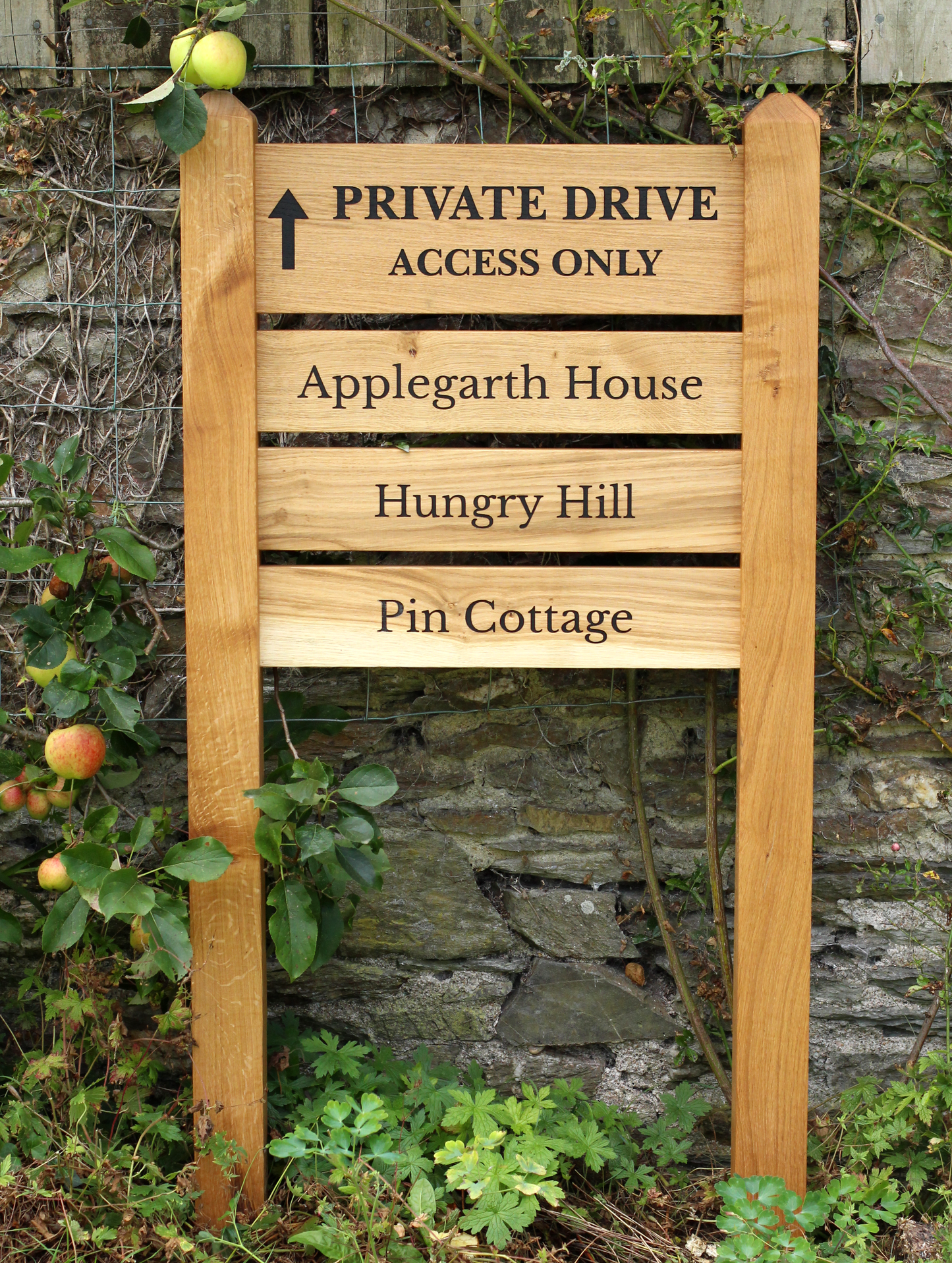 Premium Entrance Ladder Signage with a Mortised Joint