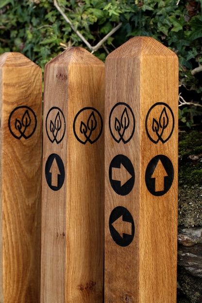 Solid Oak Milestone or Garden Posts