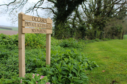 Ladder Tiered Thin Slatted Wooden Sign