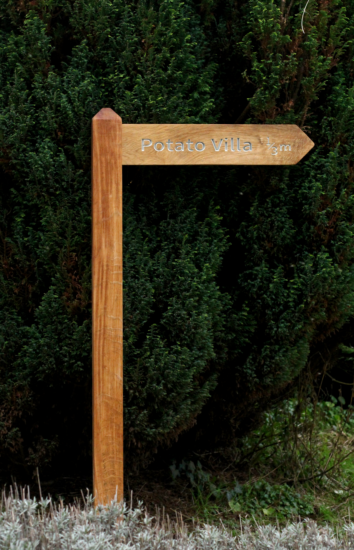 Personalised Wooden Directional Signpost