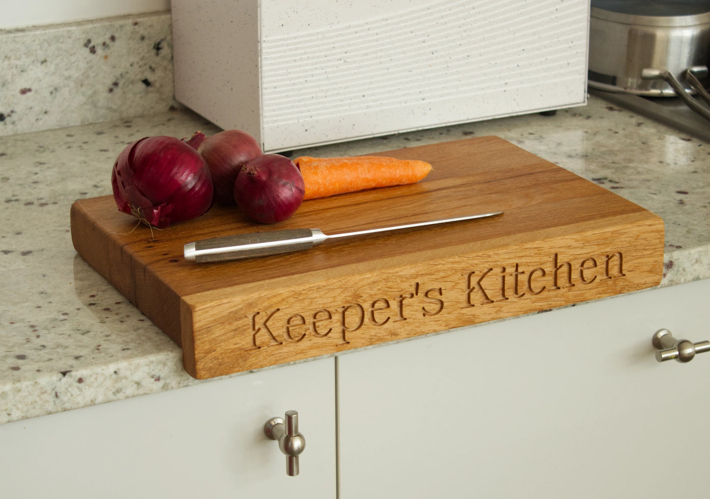 Cutting Board with Countertop Lip