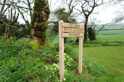 Ladder Tiered Thin Slatted Wooden Sign