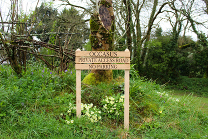 Ladder Tiered Thin Slatted Wooden Sign