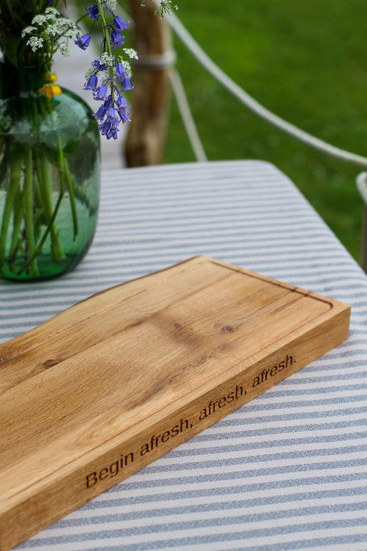 Waney Edge Personalised Chopping Board