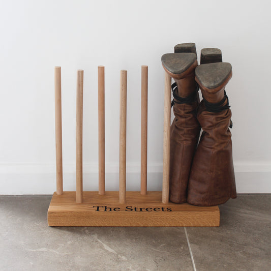 Boot Racks | Custom Oak Organisers & Gifts from Grain Designs