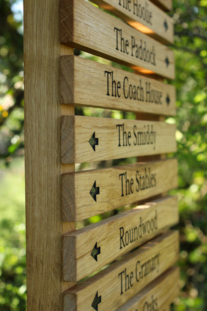 Extra Tall Personalised Wooden Ladder Sign – 9 or 10 Tier