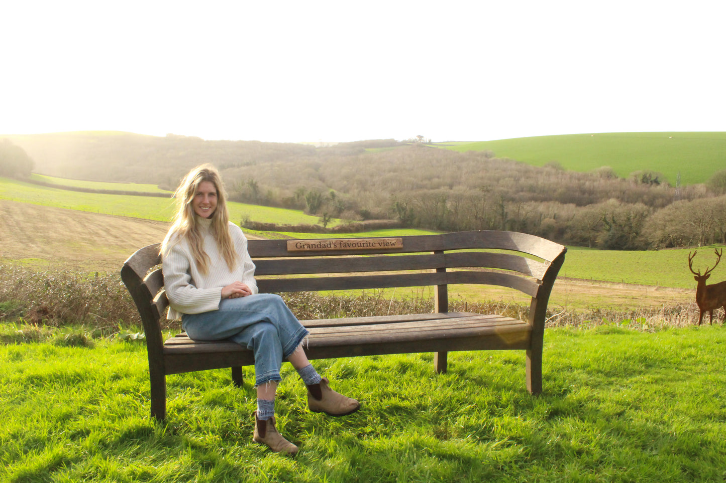 Wooden Engraved Memorial Bench Plaque