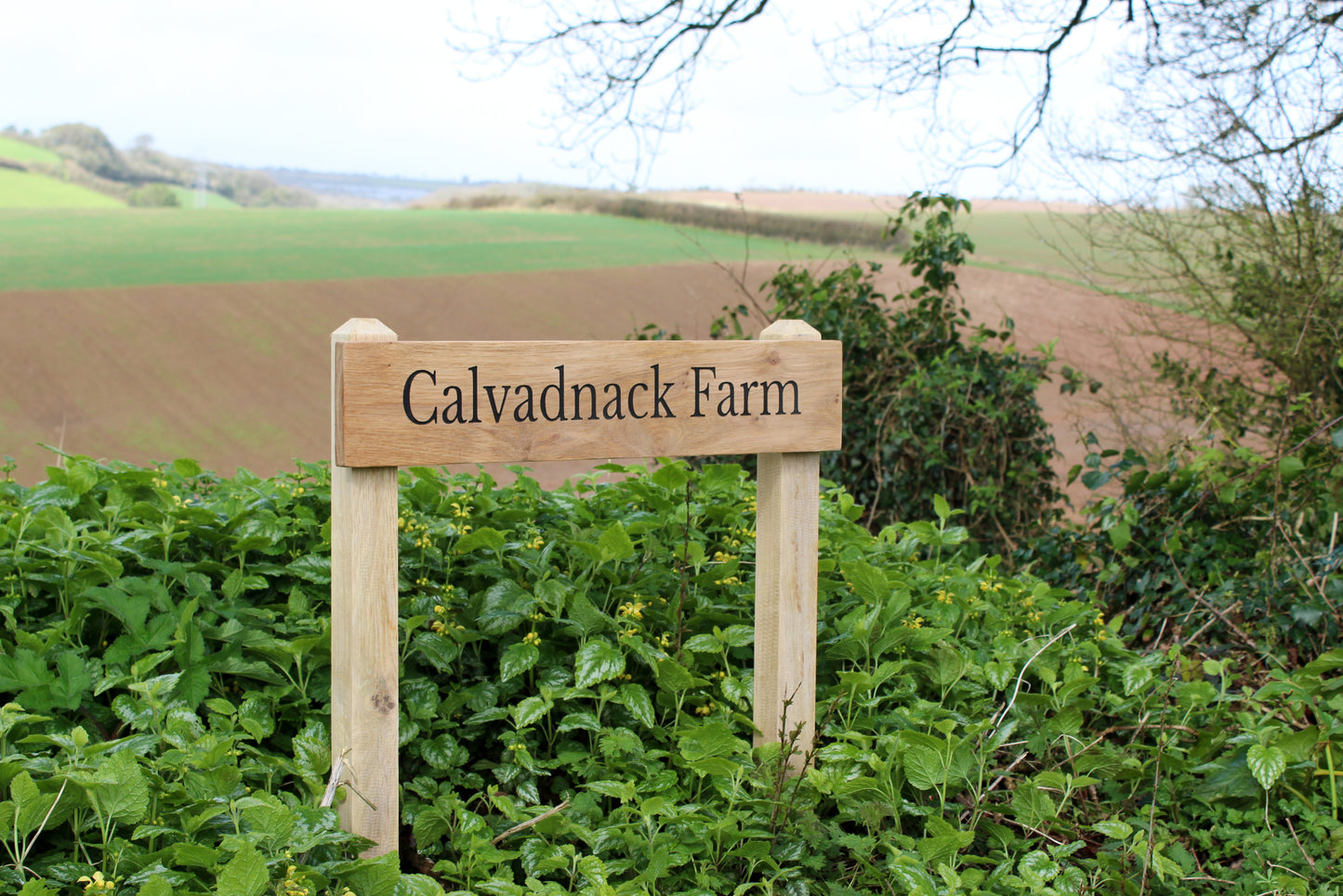 Customisable Oak Free-Standing House Signs