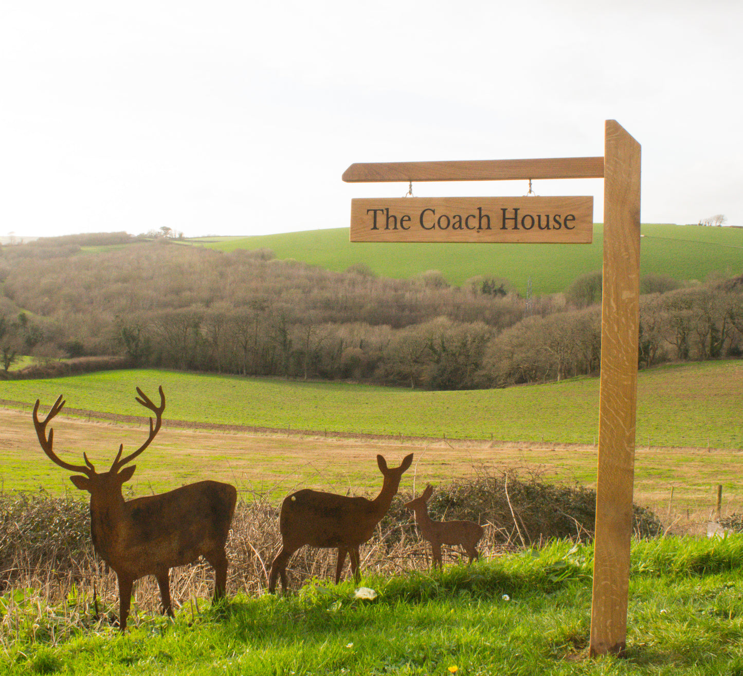 Engraved Outdoor Hanging Sign