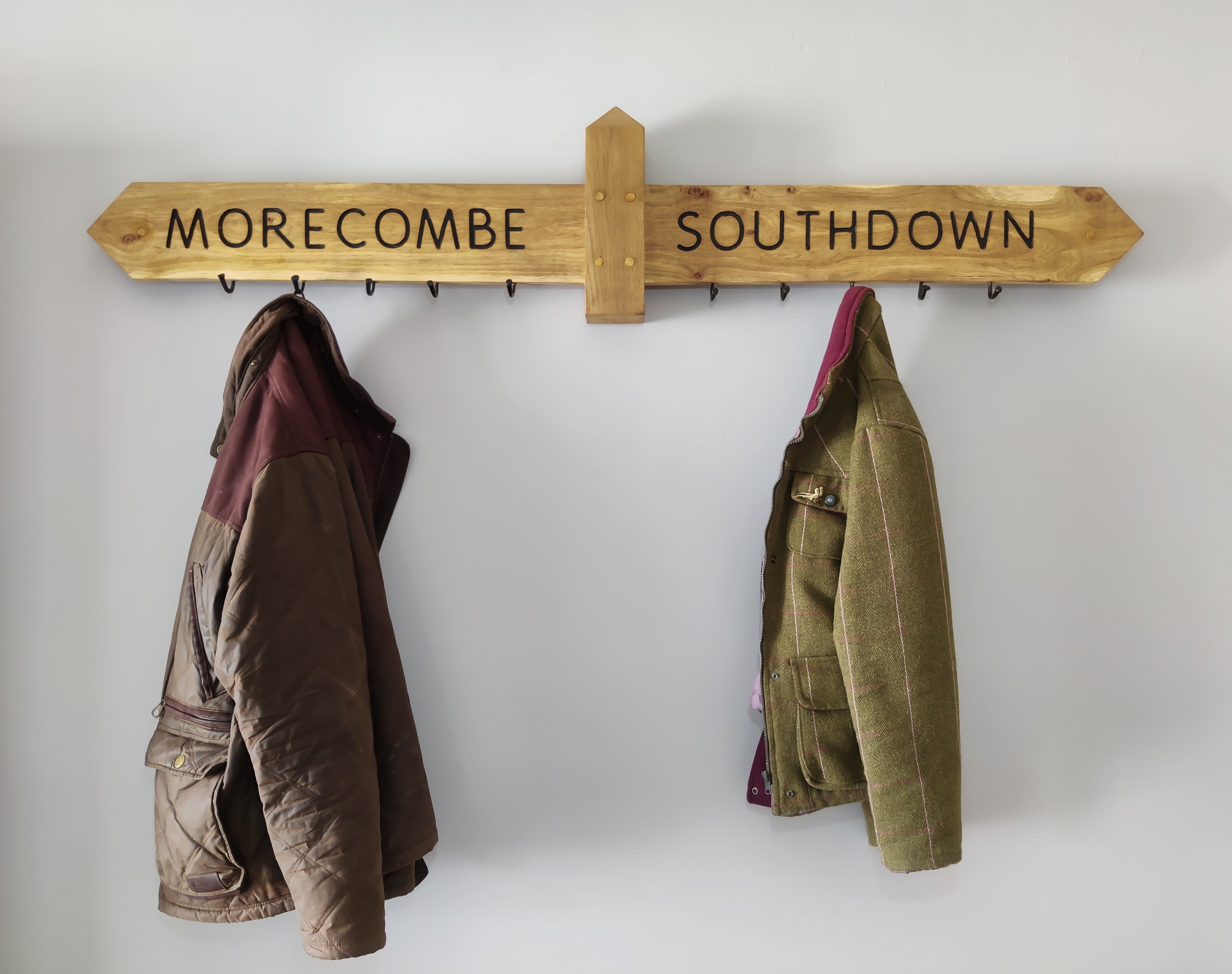 Jacket Rack Sign Double Directional Footpath Coat Rack | Grain Designs