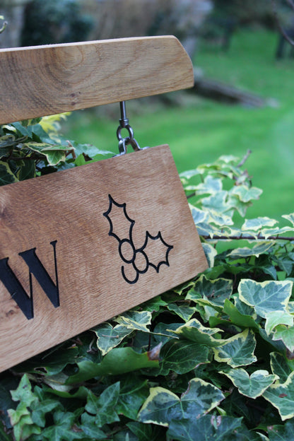 Engraved Outdoor Traditional Hanging Sign