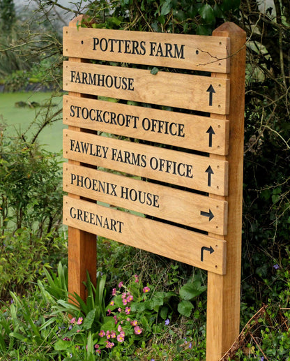 Large Tiered Wooden Sign