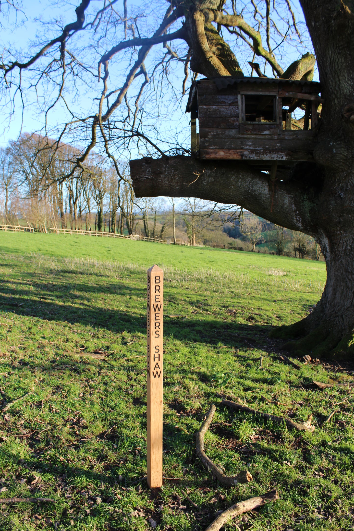 Solid Oak Milestone or Garden Posts