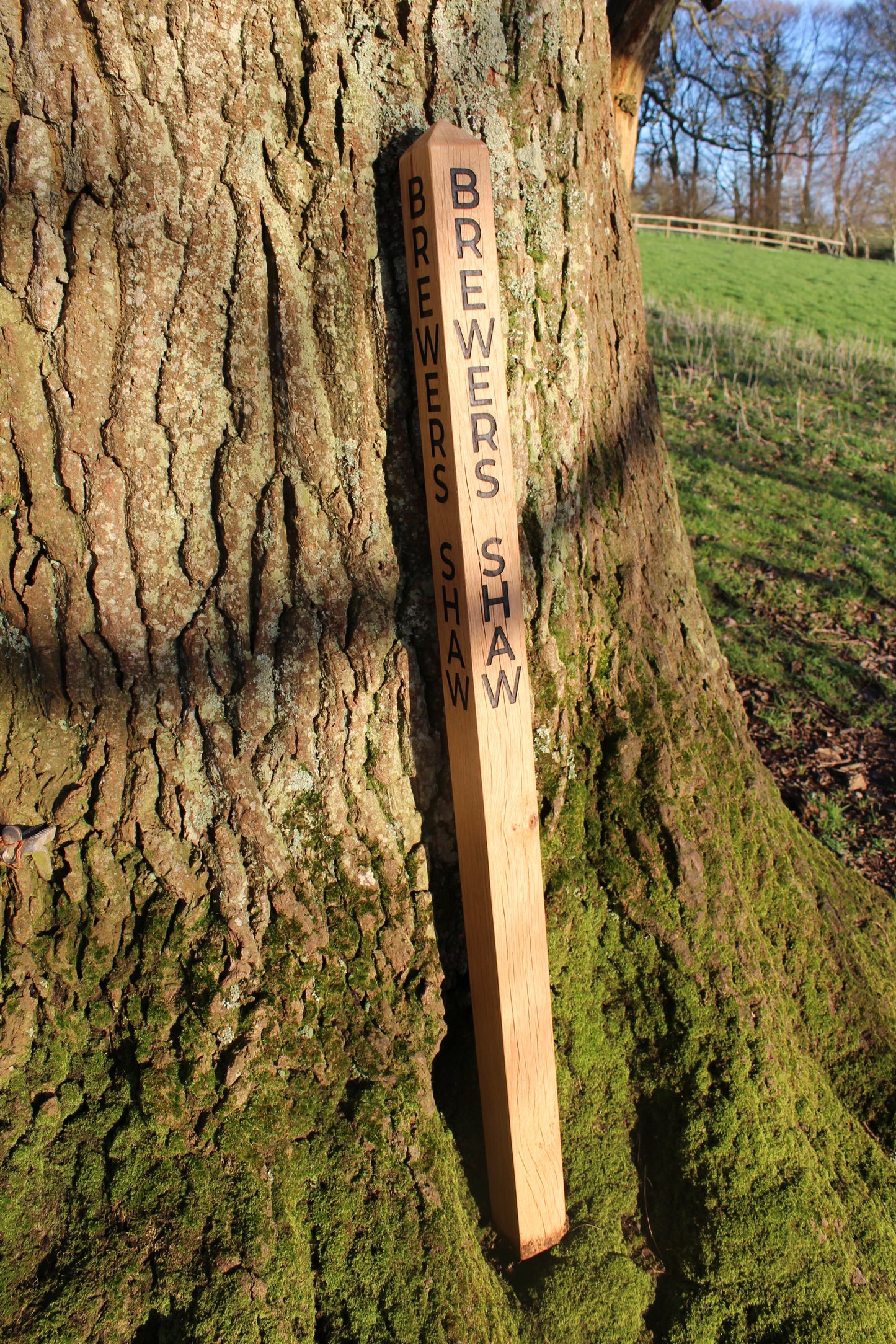 Solid Oak Milestone or Garden Posts