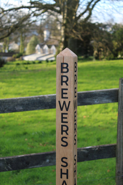 Solid Oak Milestone or Garden Posts