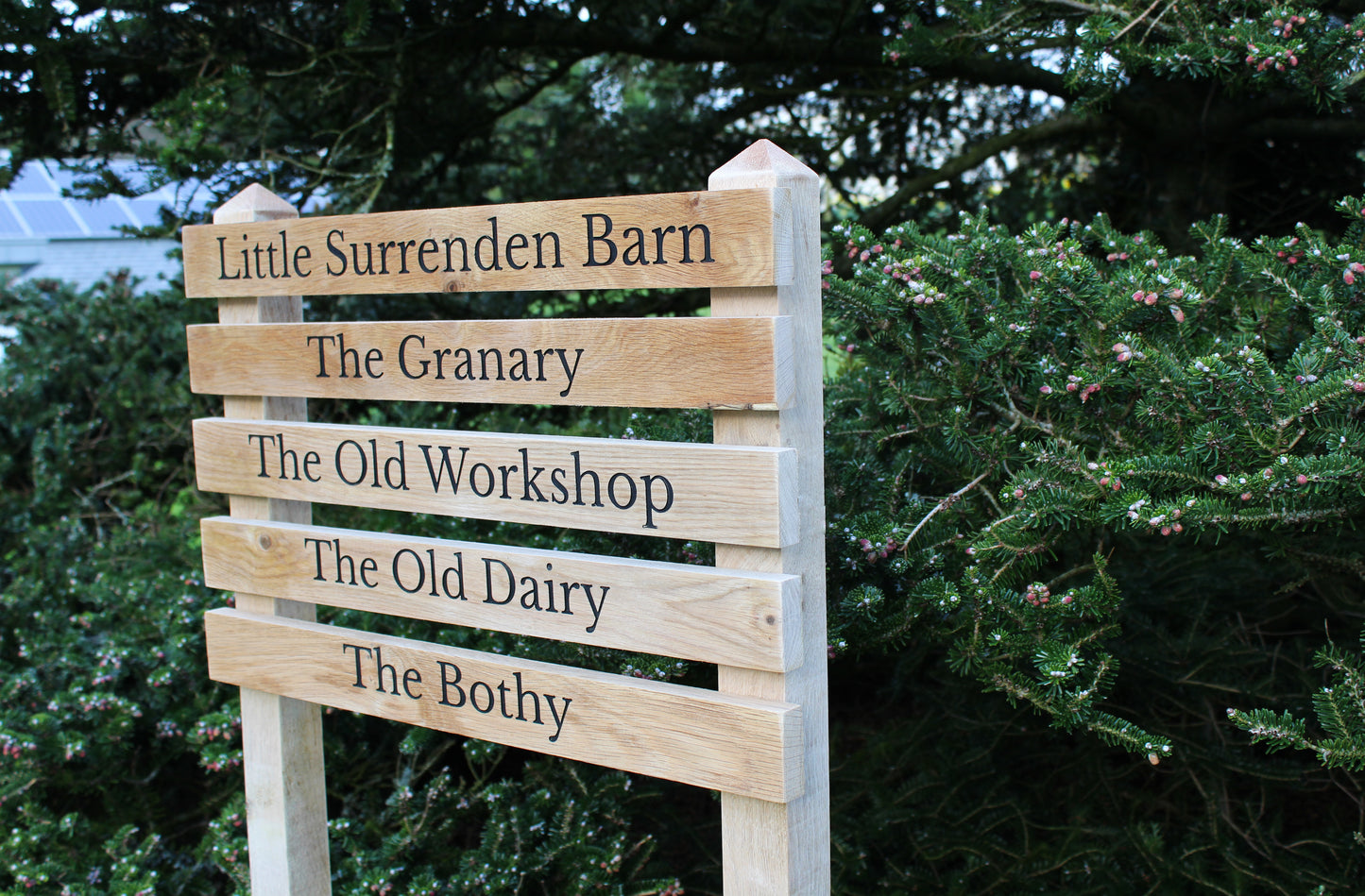 Ladder Tiered Wooden House Signs