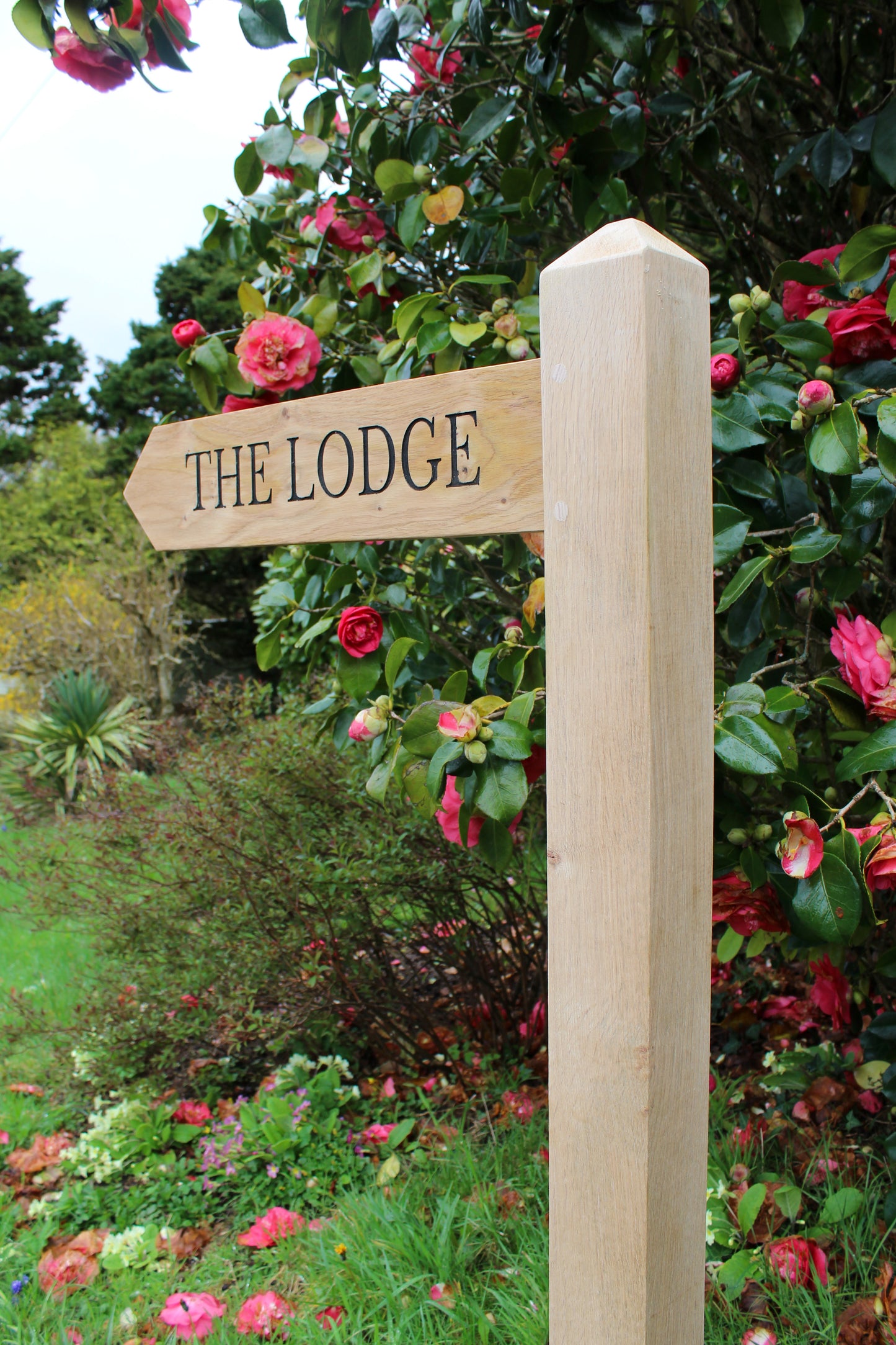 Personalised Wooden Directional Signpost