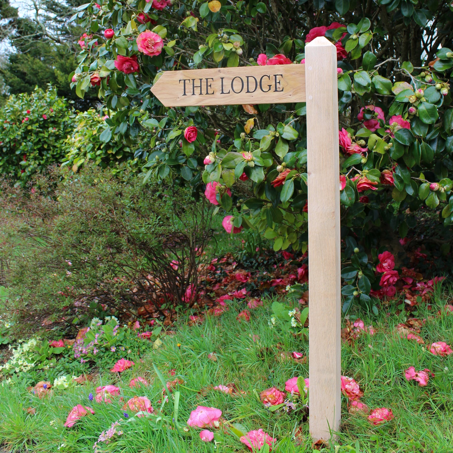 Personalised Wooden Directional Signpost