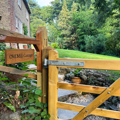 Wall Mounted  Engraved Double Sided Swinging Sign
