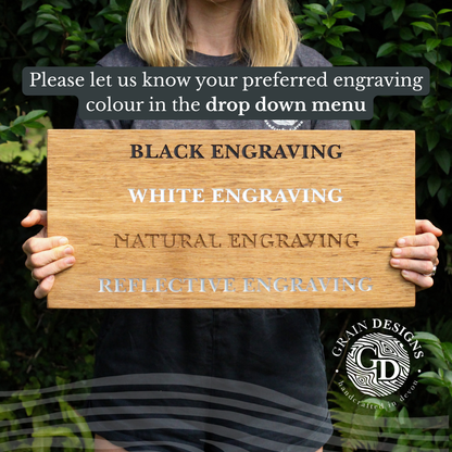 Wide Plank Free-Standing Sign