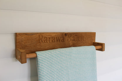 Bespoke Oak Towel Rail